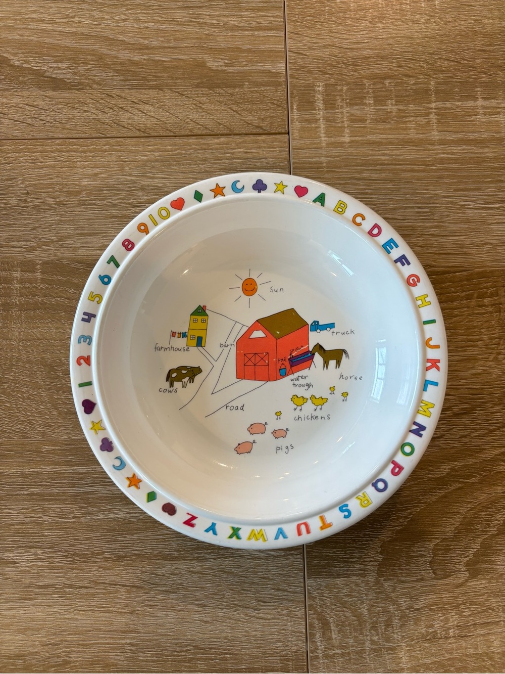 vintage Anacapa melamine child's bowl